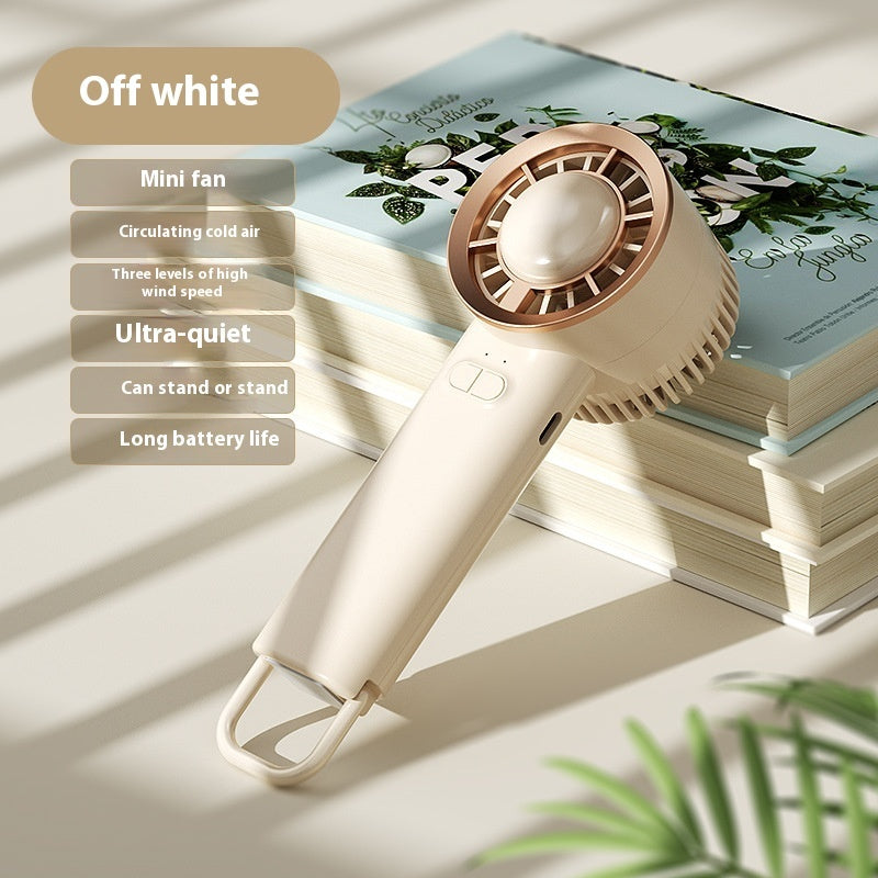 Portable Turbine Strong Digital Display Folding Mini Handheld Fan